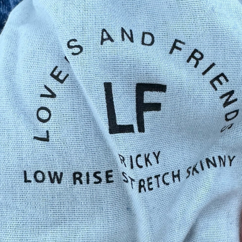 Lovers + Friends Ricky Low Rise Skinny Jeans Ripped In Marabella Size 27 - Picture 2 of 9
